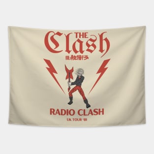 The Clash - Radio Clash // Original Fan Art Designs Tapestry