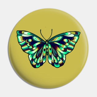 Pretty Blue Butterfly Pin