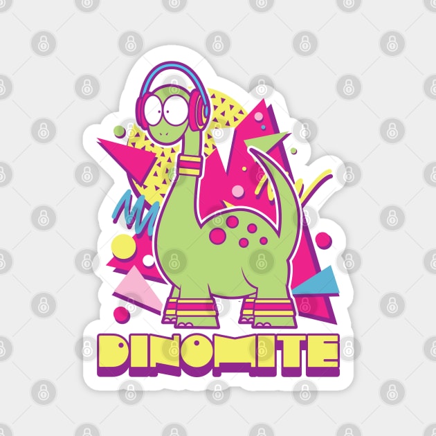 Dinomite! Magnet by Kappacino Creations