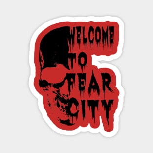 Lucifer Jones - Fear City Skull Magnet