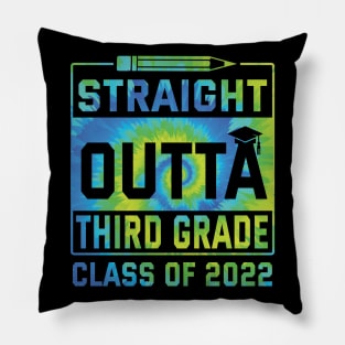 Straight Outta Third Grade Class Of 2022 Day Student Senior Pillow