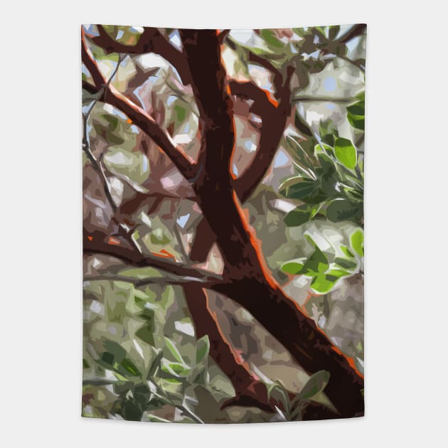 Manzanita Backlight Tapestry by MarkArTurner