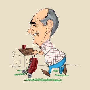 Papa Larry cutting grass T-Shirt
