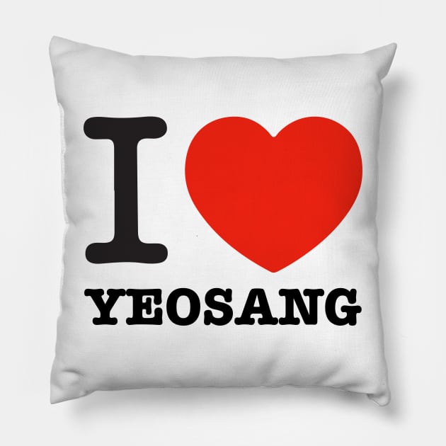 I love ateez yeosang heart atiny | Morcaworks Pillow by Oricca