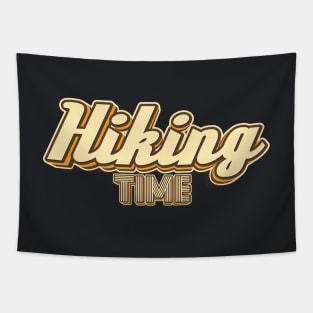 Hiking time typography Tapestry