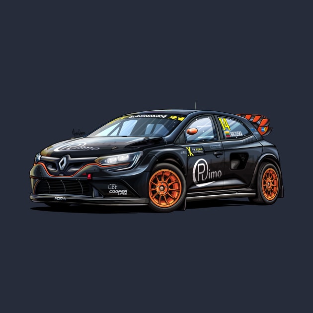 Renault Megane RX Super Car by Mario Ramos Rally Art