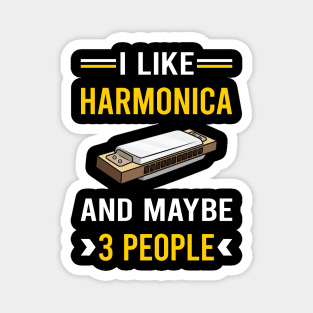 3 People Harmonica Mouth Organ Magnet