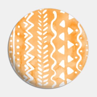 Loose boho chic pattern - orange Pin