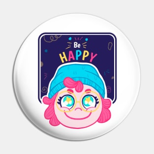 Be Happy Pin