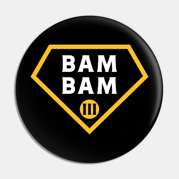 Bam Bam Triple Threat Pin by Mark Out Market