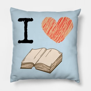 I love Books Pillow