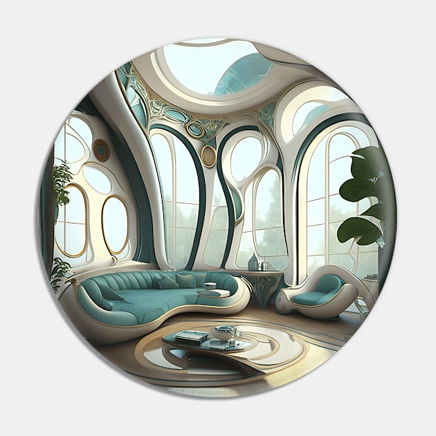 [AI Art] My future living room, Art Nouveau Style Pin by Sissely