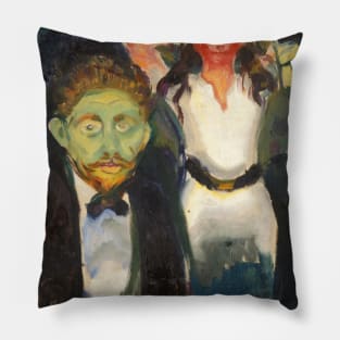 Jealousy by Edvard Munch Pillow