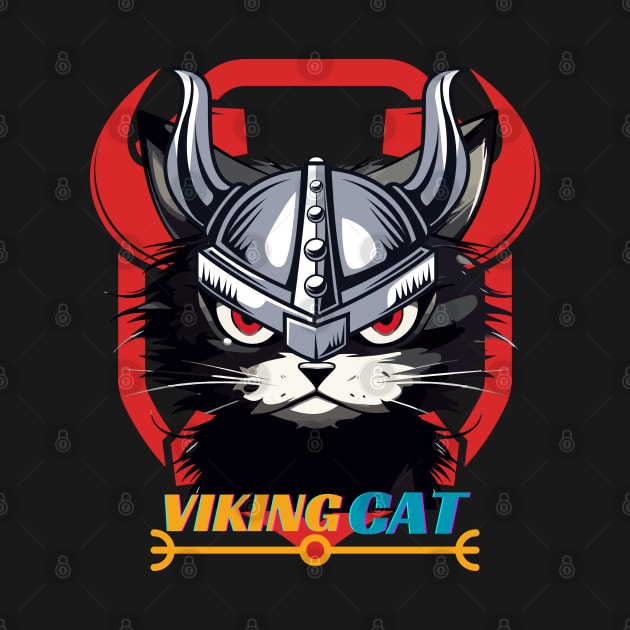 Funny viking cat by "Artistic Apparel Hub"