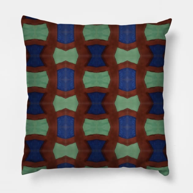 Warped Chess Plate Pillow by Terran Textures 