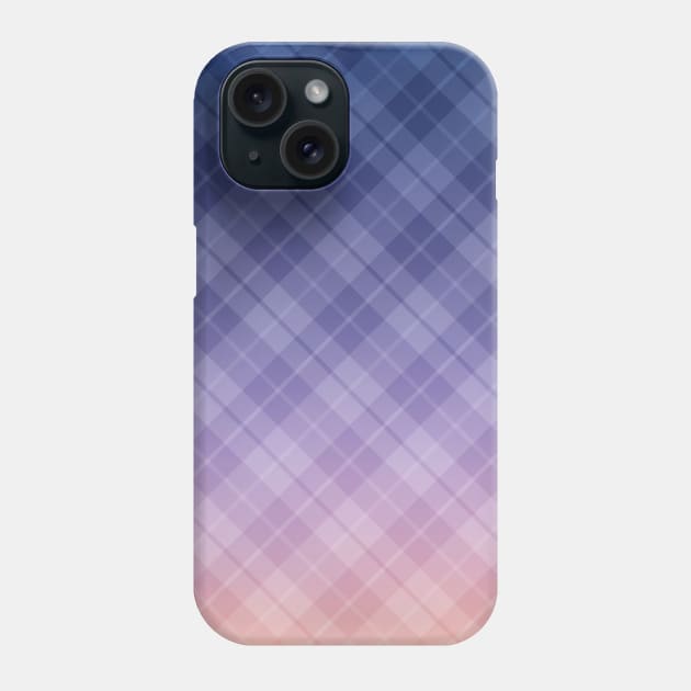 Sunset plaid pattern Phone Case by Yarafantasyart