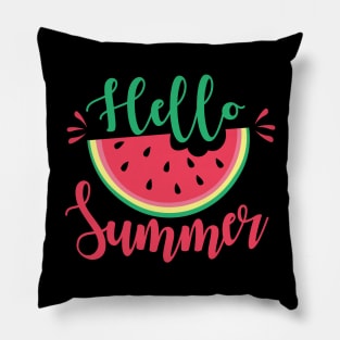 Hello Summer Watermelon Pillow