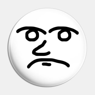 Offended Face Pin