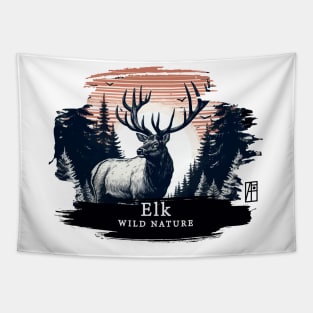 Elk - WILD NATURE - ELK -12 Tapestry