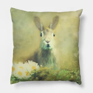 Spring Hare Pillow