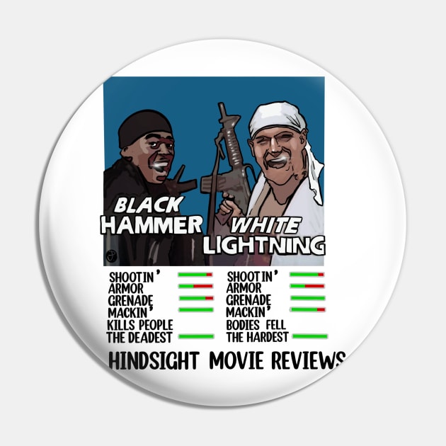 Black Hammer & White Lightning Pin by Single_Simulcast