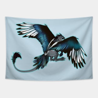 Blue Magpie Gryphon Tapestry