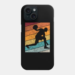 Basketball Outdoor Sports Retro Sunset Design Phone Case