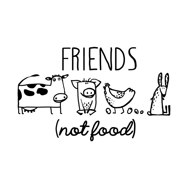 Vegetarian Rescue Friends Not Food by tongkosongs