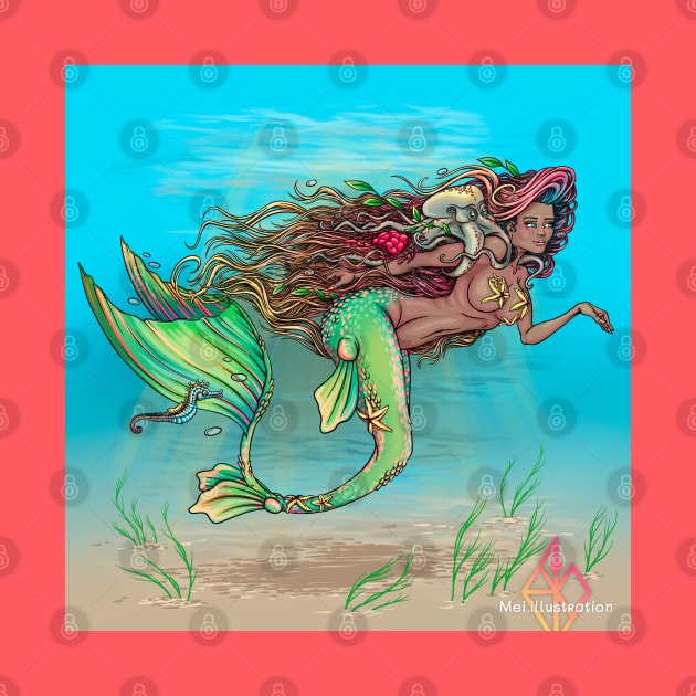 Mermaid Reva Prisma by Mei.illustration