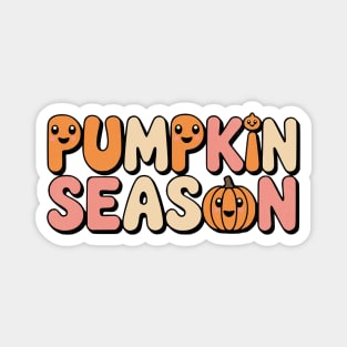 Pumpkin Season Kawaii Cute Fall Design Magnet