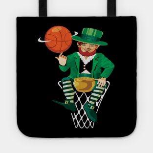 basketball st patricks day gift for boys Tote