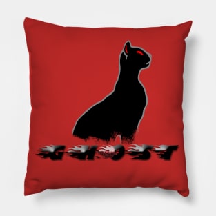 cat with red eyes Pillow