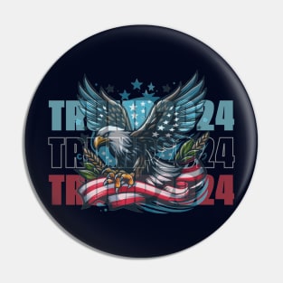 Trump 2024 American Flag Pin