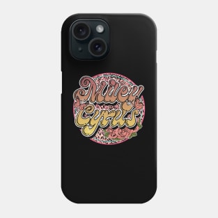 Graphic Proud Miley Name Flower Birthday 70s 80s 90s Vintage Styles Phone Case