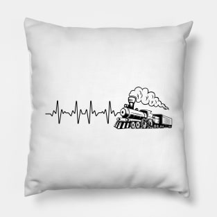 Locomotive Steam Train Gift Pillow