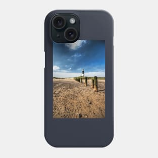 Spurn Point Lighthouse And Groynes Phone Case