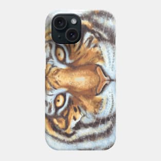 Snow Tiger Posterized Phone Case