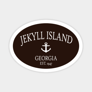 Jekyll Island Georgia Sea Islands Anchor Brown Magnet