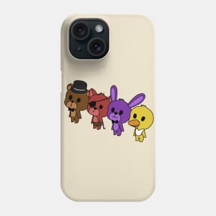 kawaii freddy and friends chibis Phone Case