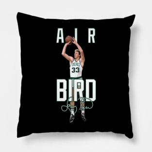 Larry Bird Legend Air Bird Basketball Signature Vintage Retro 80s 90s Bootleg Rap Style Pillow