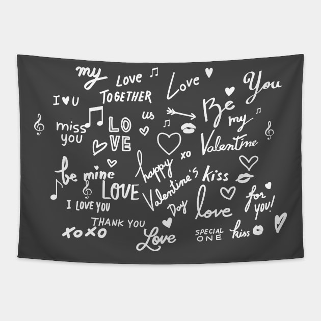 love icone Tapestry by uniqueversion