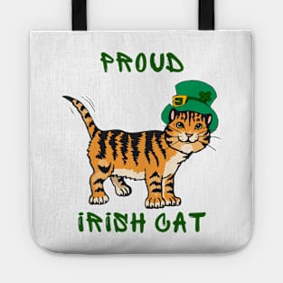 Proud irish cat Tote