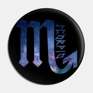 Scorpio Galaxy Pin