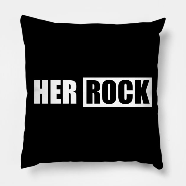 Funny Couple Shirt Her Rock His Peace Shirt Pillow by jazmitee