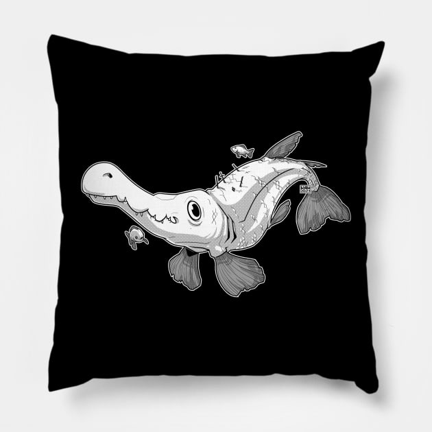 Ocean Fish Beast Pillow by MrHinkleDraws