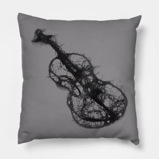 violin sketch drawing Pillow