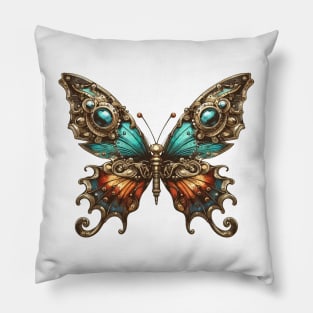 Lovely Steampunk Butterly Pillow