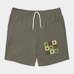 Patchwork Poinsettias Shorts