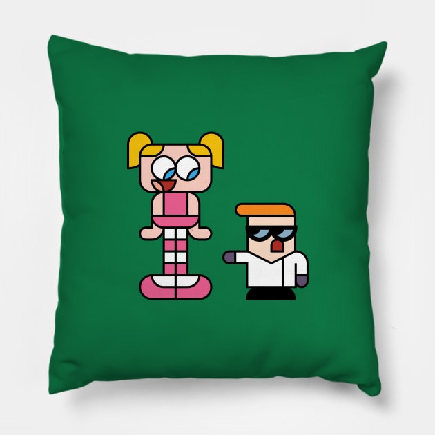 dexters laboratory Pillow by Tooniefied