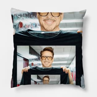 The same Robert Downey Jr pic photoshopped everywhere 5 - inception Pillow